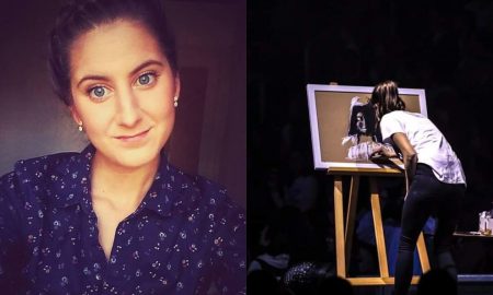 Upoznajte Evu Vukinu, mladu umjetnicu koja je naslikala Gospu pred 18 tisuća ljudi u zagrebačkoj Areni