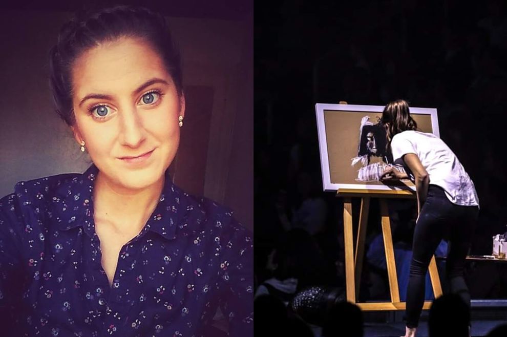 Upoznajte Evu Vukinu, mladu umjetnicu koja je naslikala Gospu pred 18 tisuća ljudi u zagrebačkoj Areni