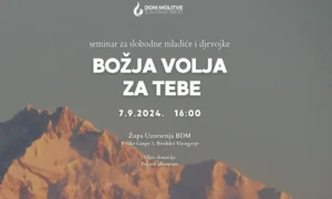 Najava seminara 'Božja volja za tebe'