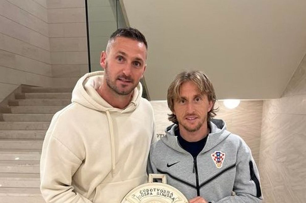 Luka Modrić i kondicijski trener Drago Horvat